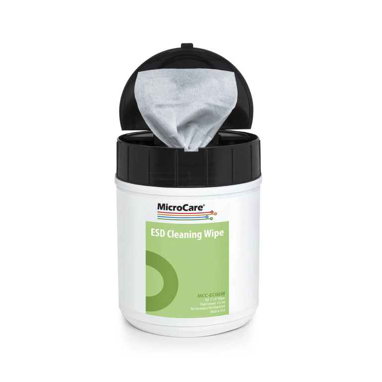 MicroCare MCC-EC00W静电释放擦拭纸ESD Presaturated Cleaning Wipes