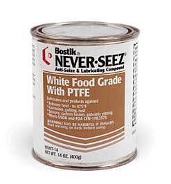 Bostik NEVER-SEEZ ANTI SEIZE WHITE FOOD GRADE WITH PTFE白色食品级（含聚四氟乙烯）润滑油膏