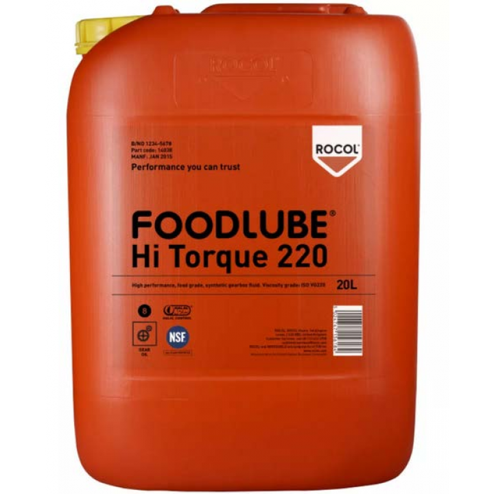 Rocol 15525 Foodlube Hi Torque 220食用宝齿轮箱油