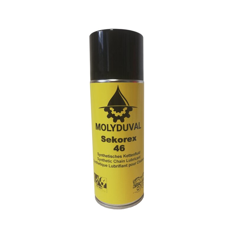 Molyduval Sekorex 46 spray链条喷剂用于高温链条的100%合成多元醇酯基高处理润滑油。